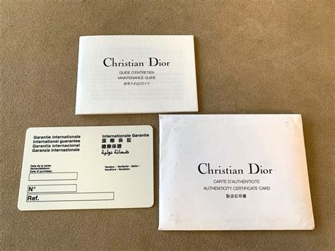 authenticity card dior|dior authenticity check.